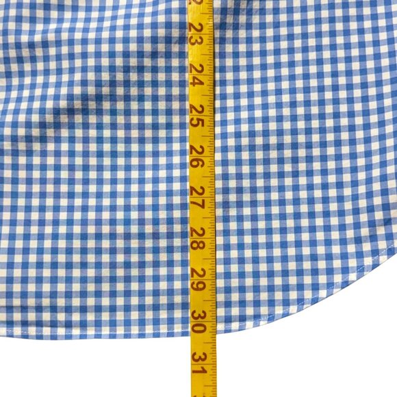 * SOLD * NEW Ralph Lauren Blue & White Mens M Gingham Oxford Shirt Excellent - Picture 7 of 8